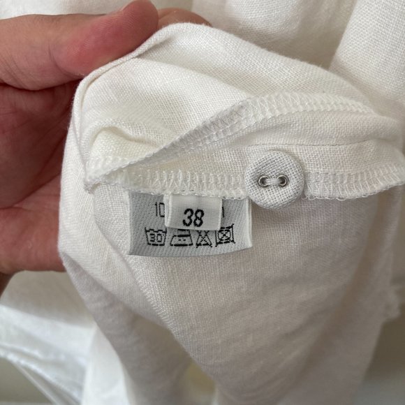 100% Linen Madde Vintage Nightwear Lagenlook Nightgown Dress size 38/M - Picture 8 of 12